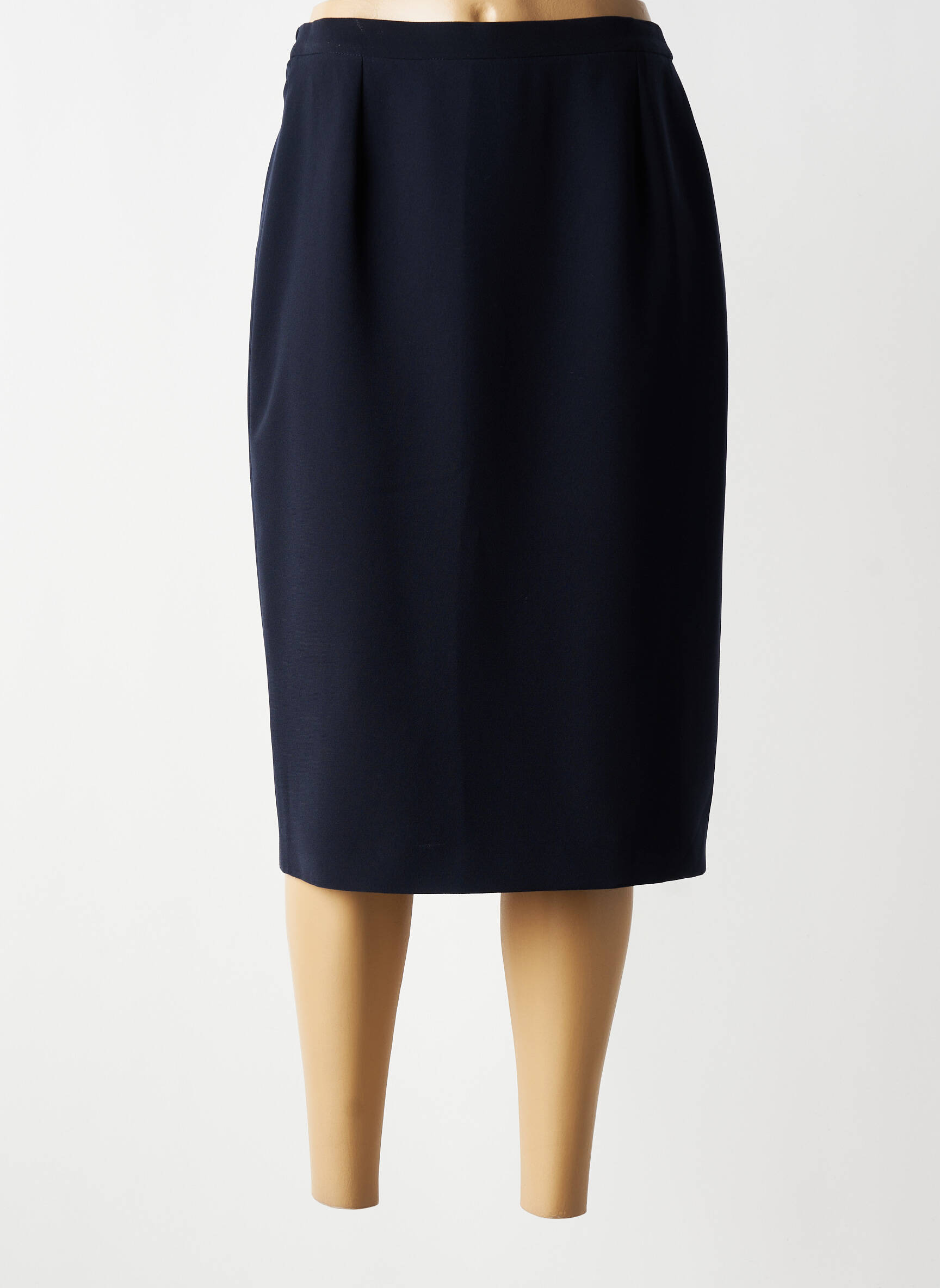 Jupe mi-longue taille normale bleu MC MODA femme