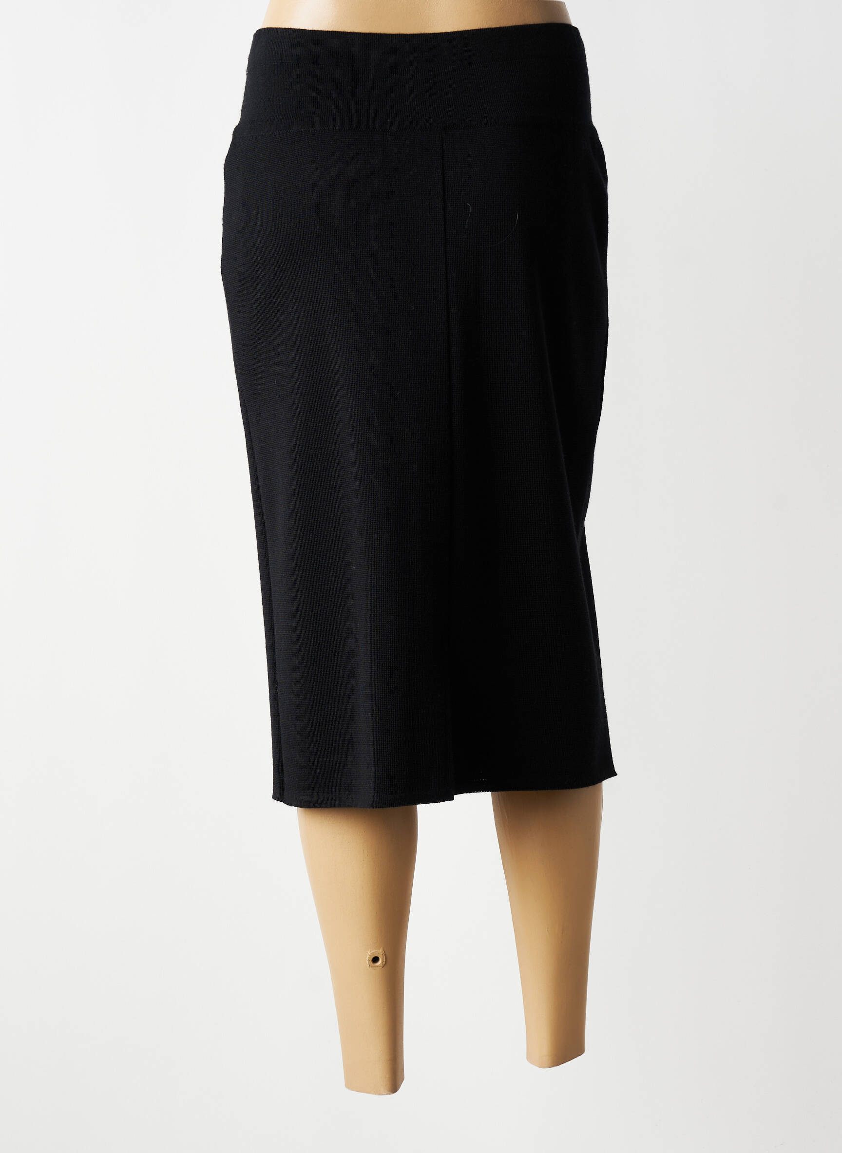 Jupe mi-longue stretch noir EDWIN femme