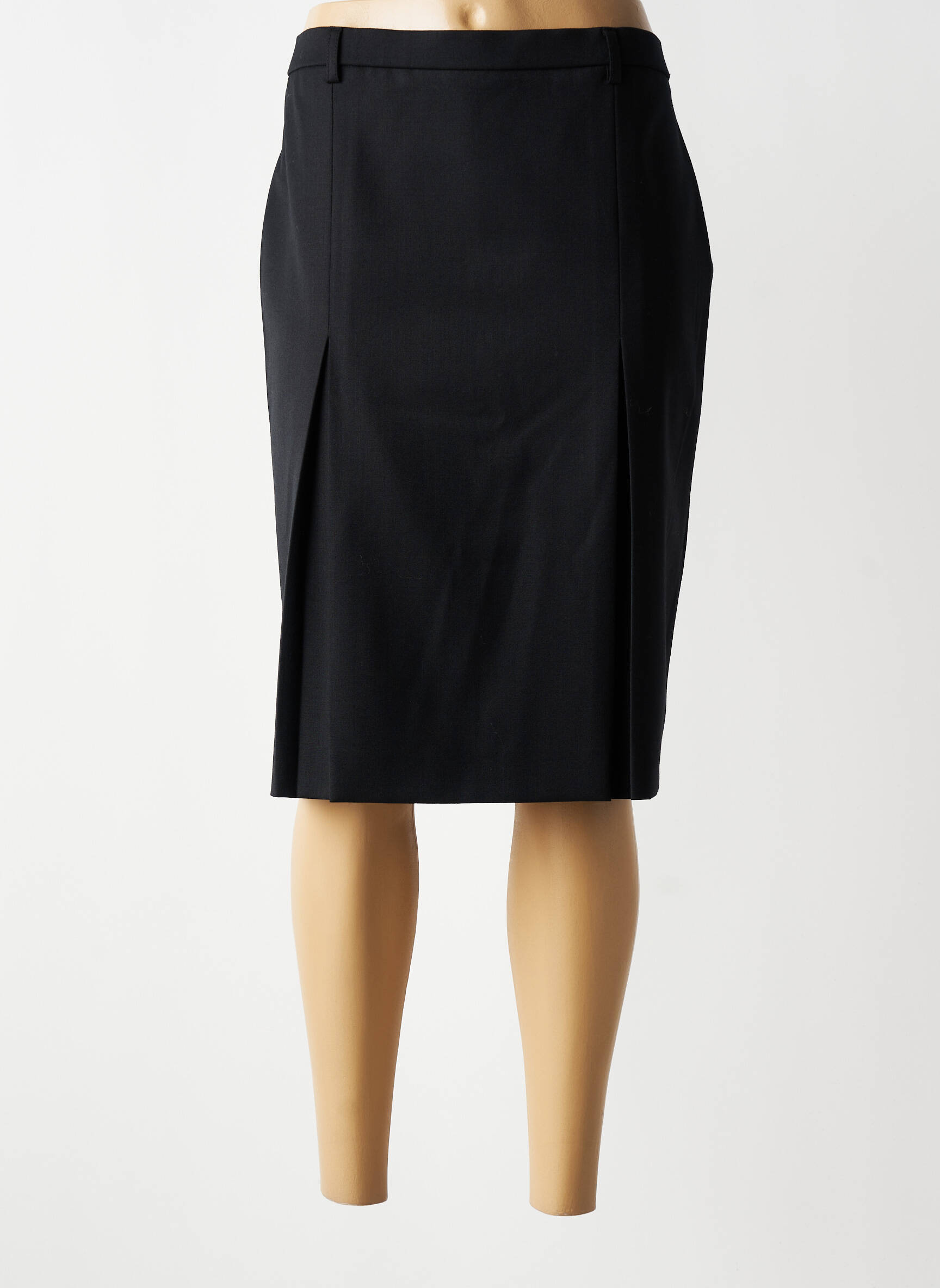 Jupe mi-longue stretch noir KARTING femme