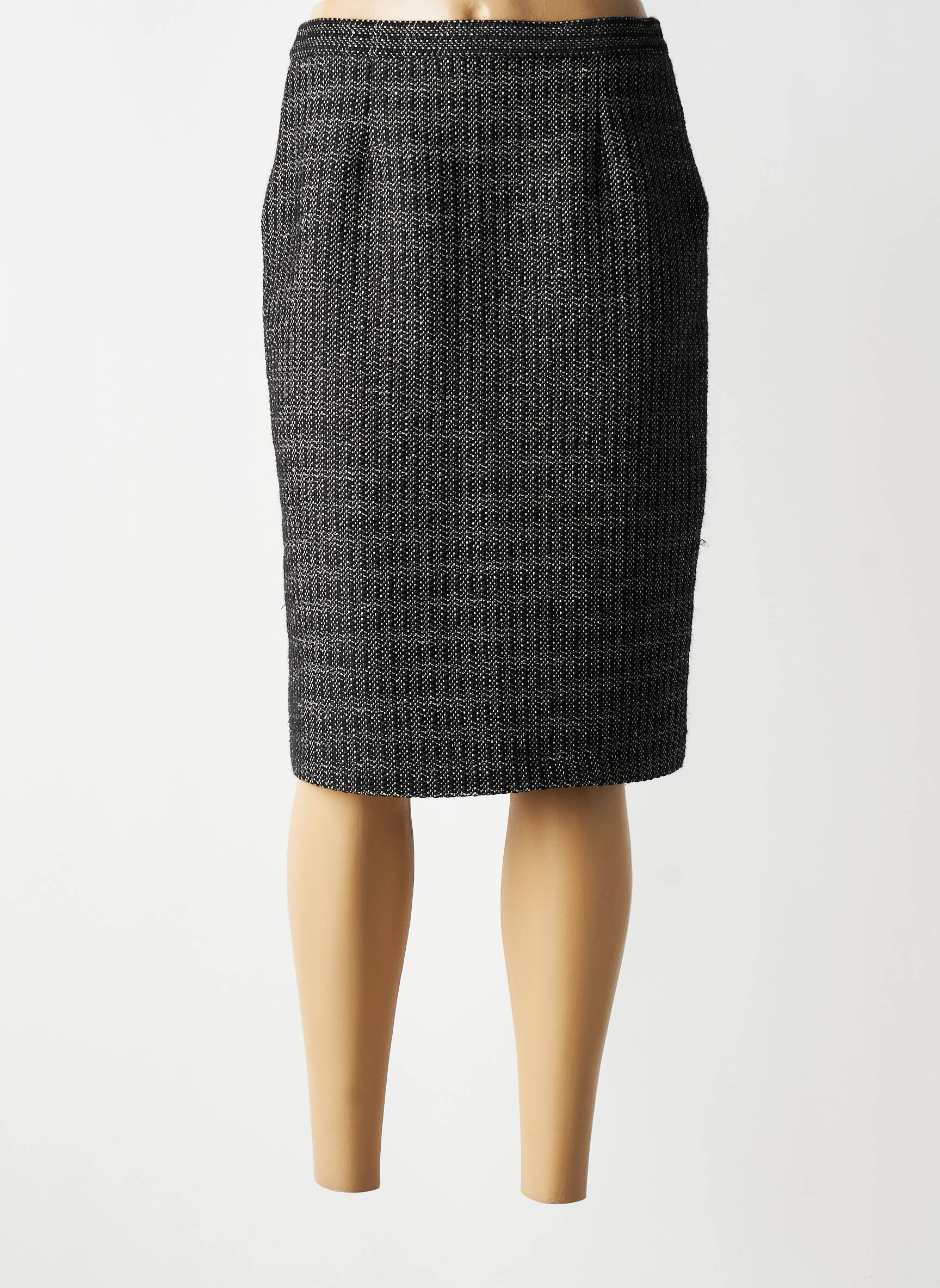 Jupe mi-longue taille normale gris GRIFFON femme