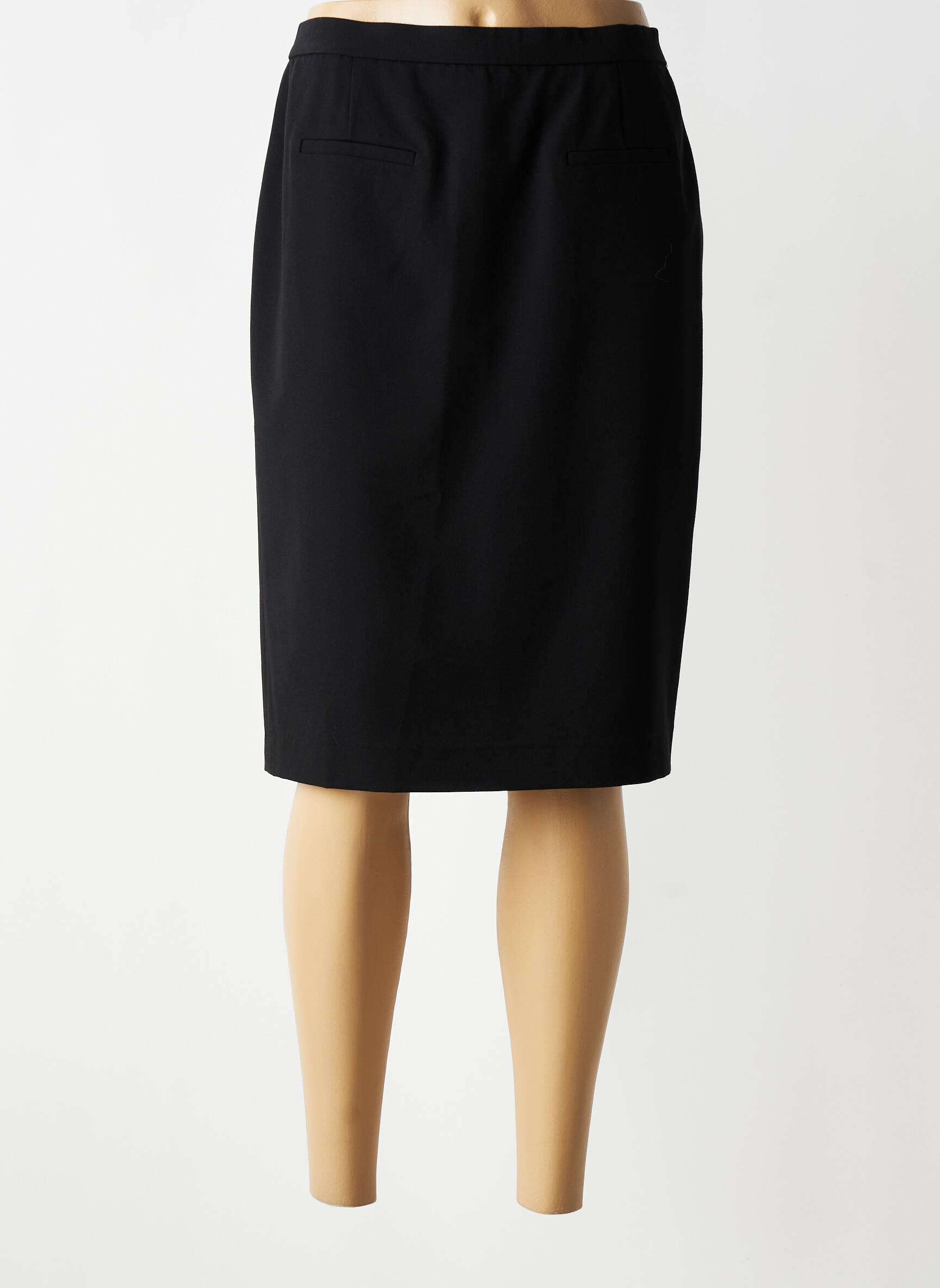 Jupe mi-longue stretch noir KARTING femme
