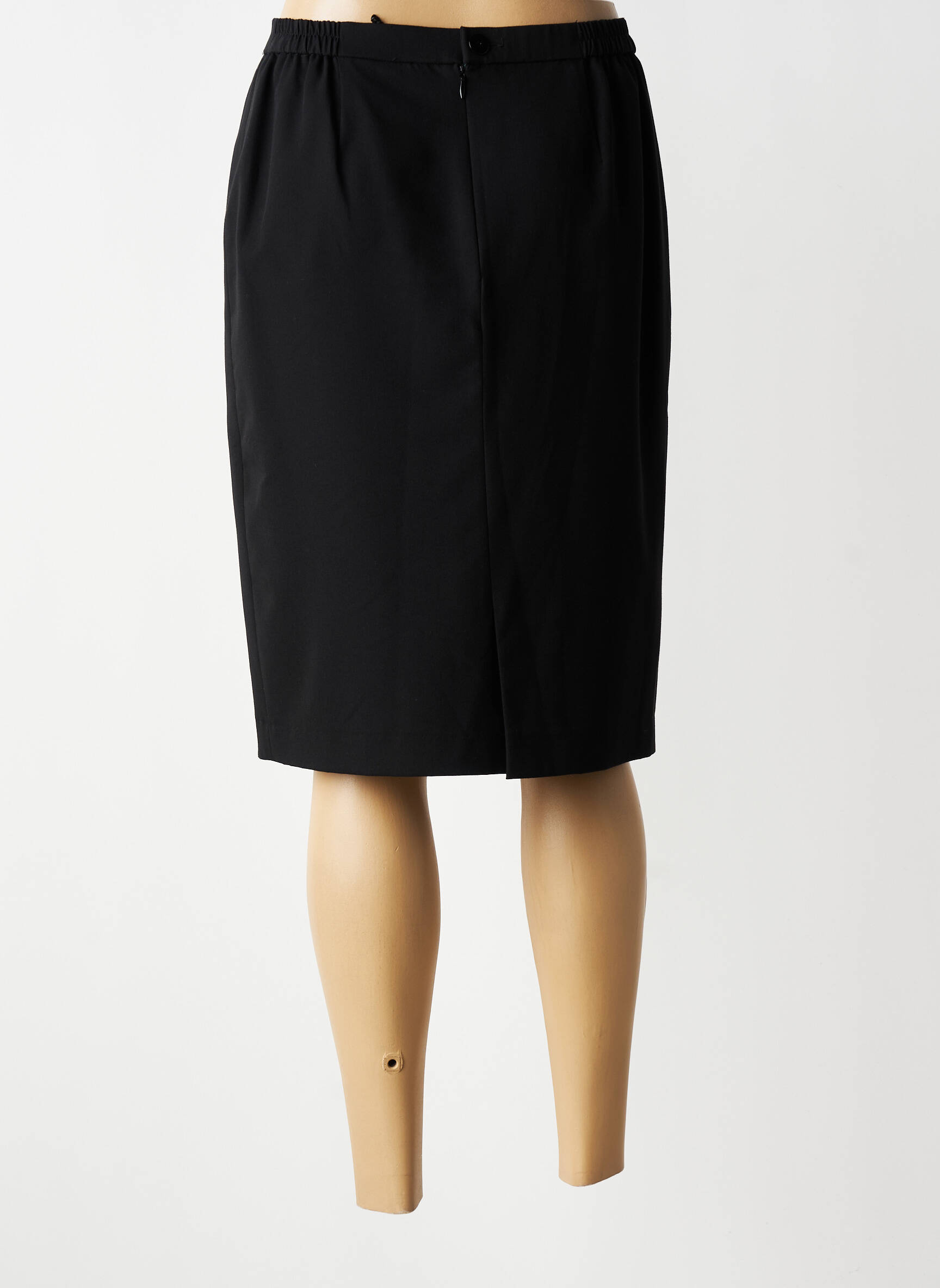 Jupe mi-longue stretch noir KARTING femme