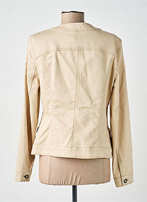 Veste casual col rond beige BASLER femme