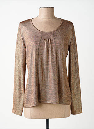 Top manches longues manches longues marron JEAN GABRIEL femme
