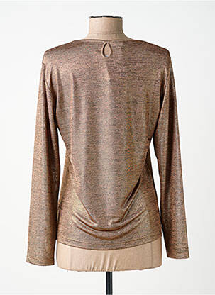 Top manches longues manches longues marron JEAN GABRIEL femme