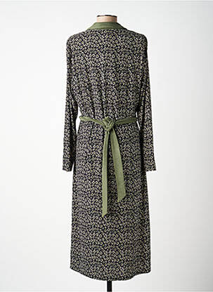 Robe longue manches longues manches longues vert BATIDA femme