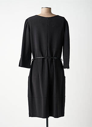 Robe mi-longue manches longues manches longues noir JOSEPH RIBKOFF femme