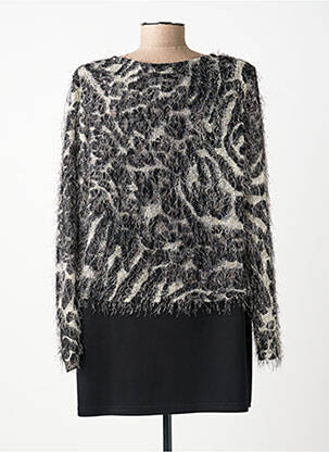 Tunique manches longues col rond noir JOSEPH RIBKOFF femme