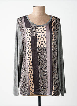 Top manches longues manches longues gris BASLER femme