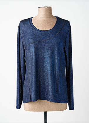Top manches longues manches longues bleu JEAN GABRIEL femme