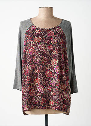 Top manches longues manches longues gris ELENA MIRO femme
