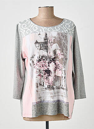Top manches longues manches longues gris RABE femme