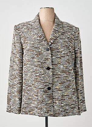 Manteau court coupe droite sans capuche gris COUTUREINE femme