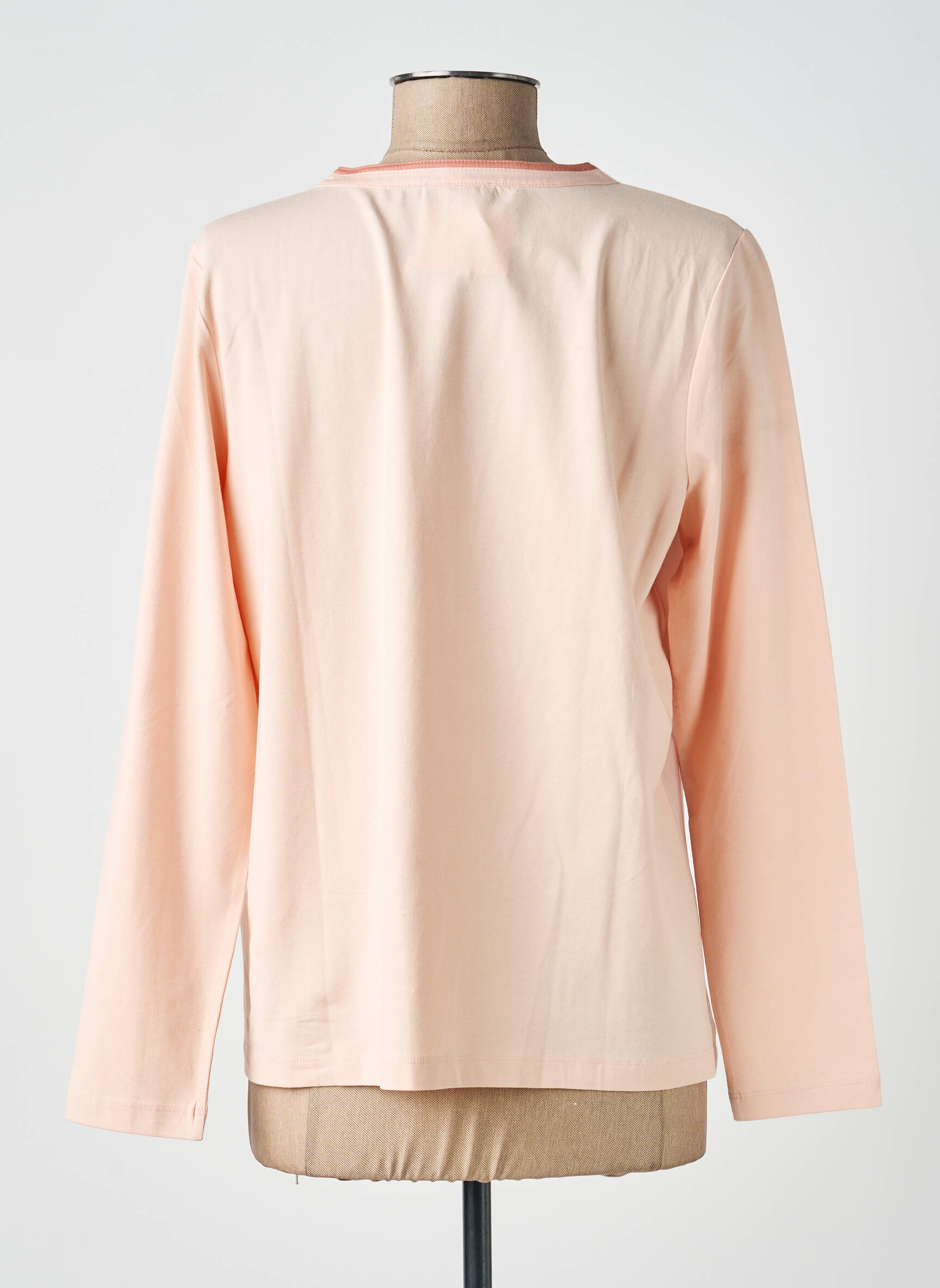 Blouse imprimé fantaisie manches longues rose BASLER femme