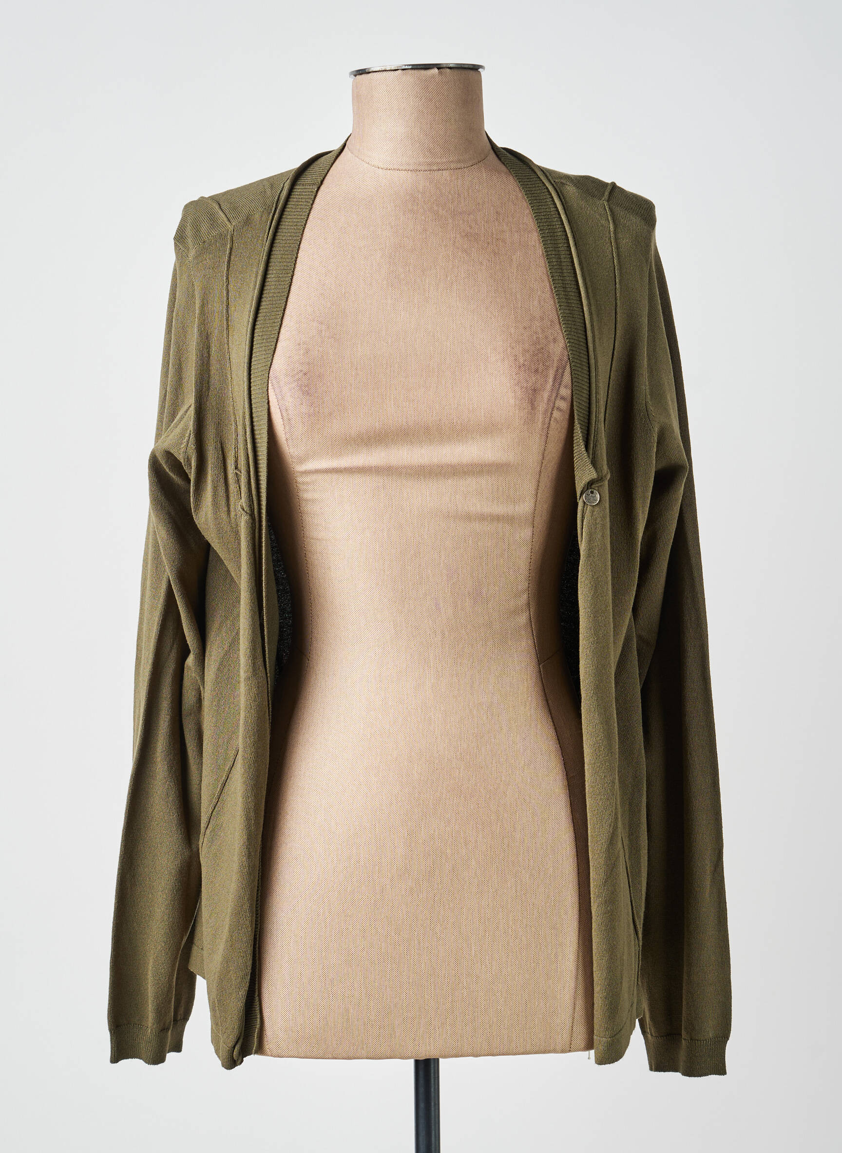 Gilet manches longues stretch vert MADO ET LES AUTRES femme