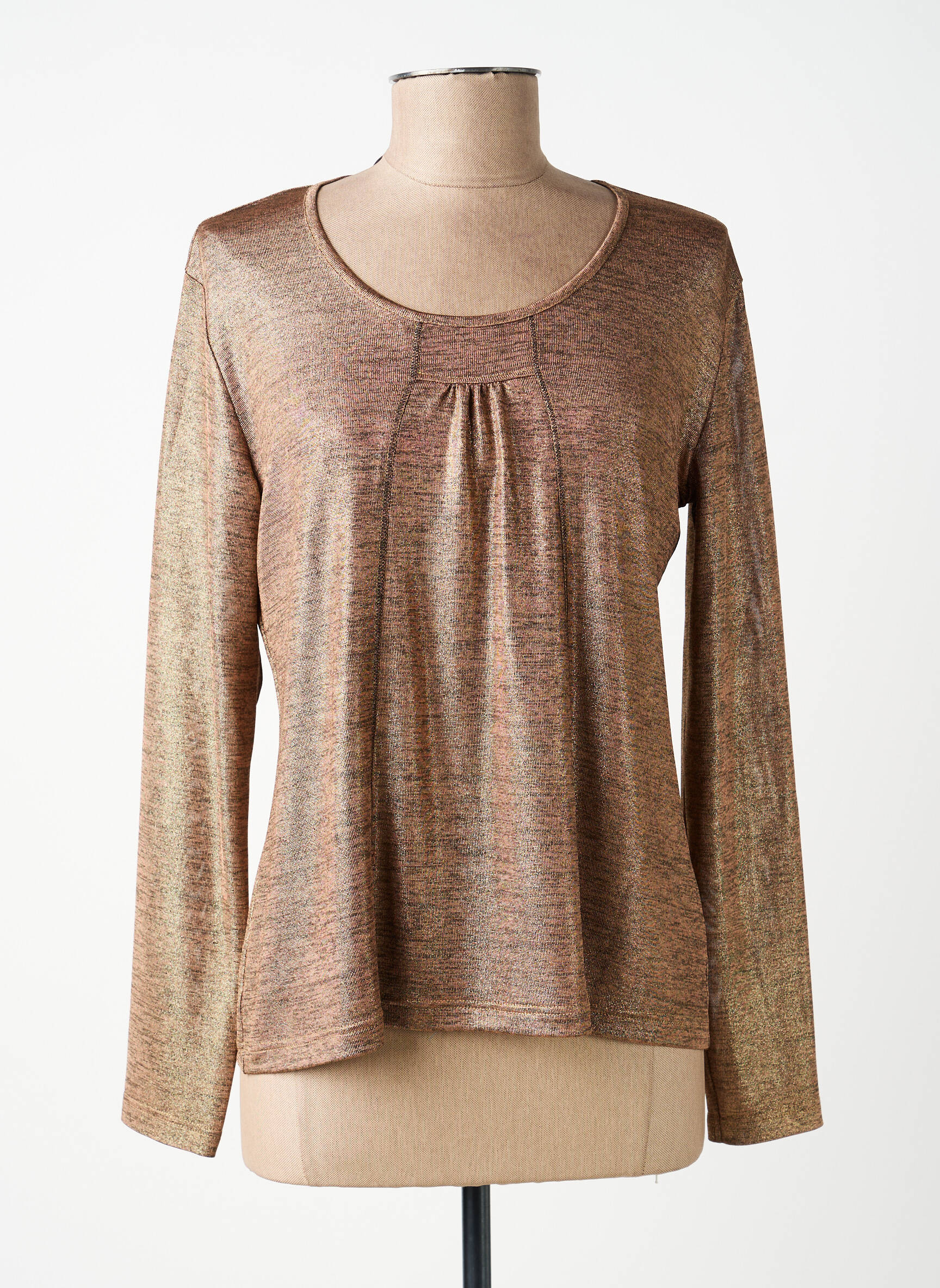 Top manches longues manches longues marron JEAN GABRIEL femme