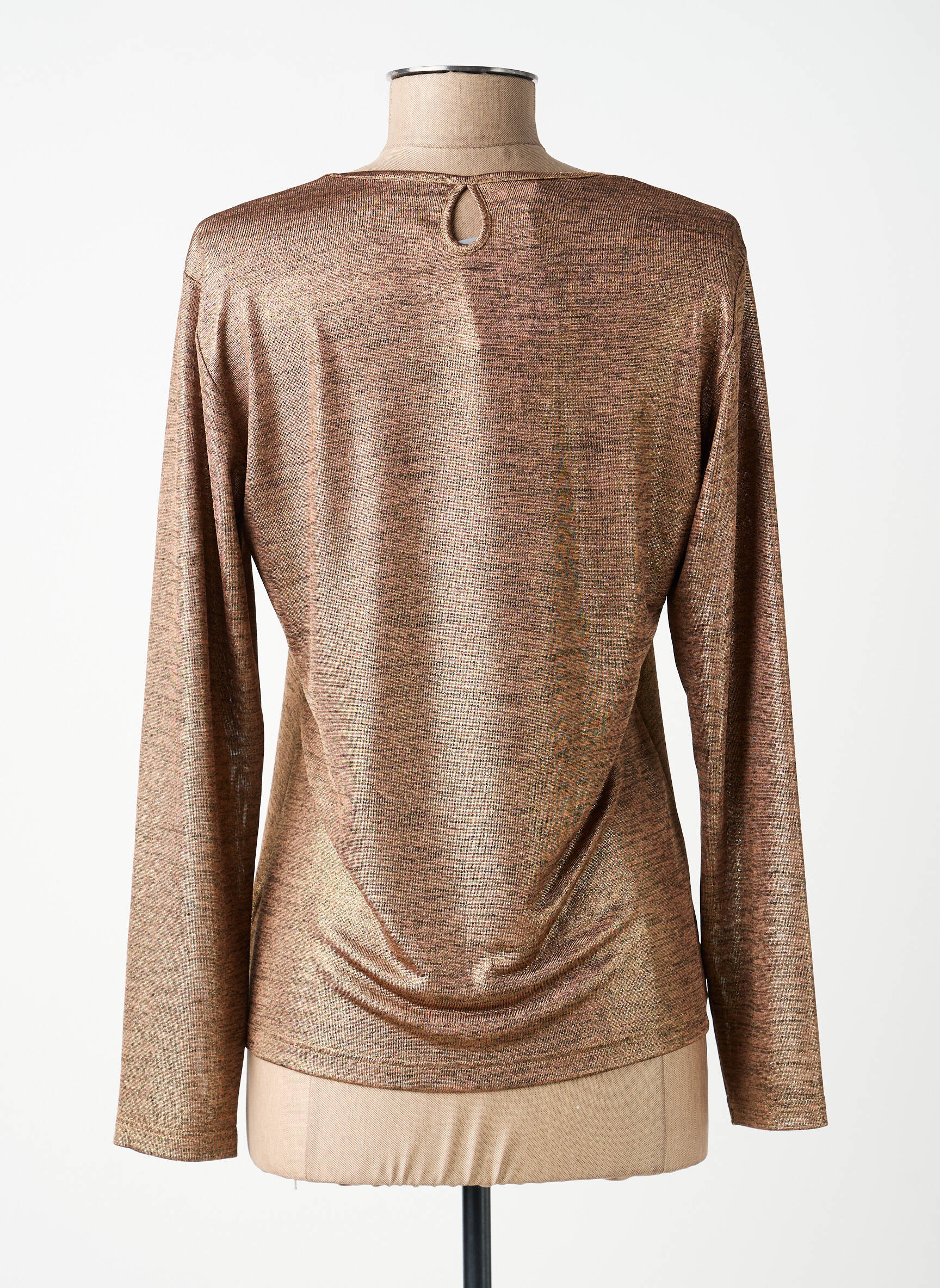 Top manches longues manches longues marron JEAN GABRIEL femme