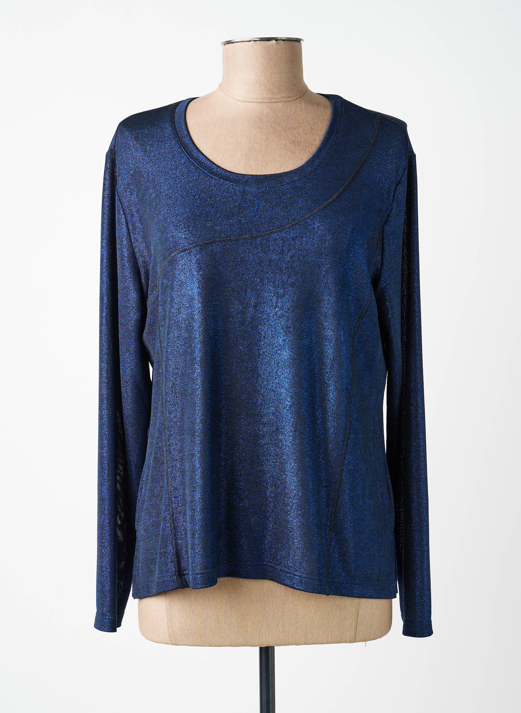 Top manches longues manches longues bleu JEAN GABRIEL femme