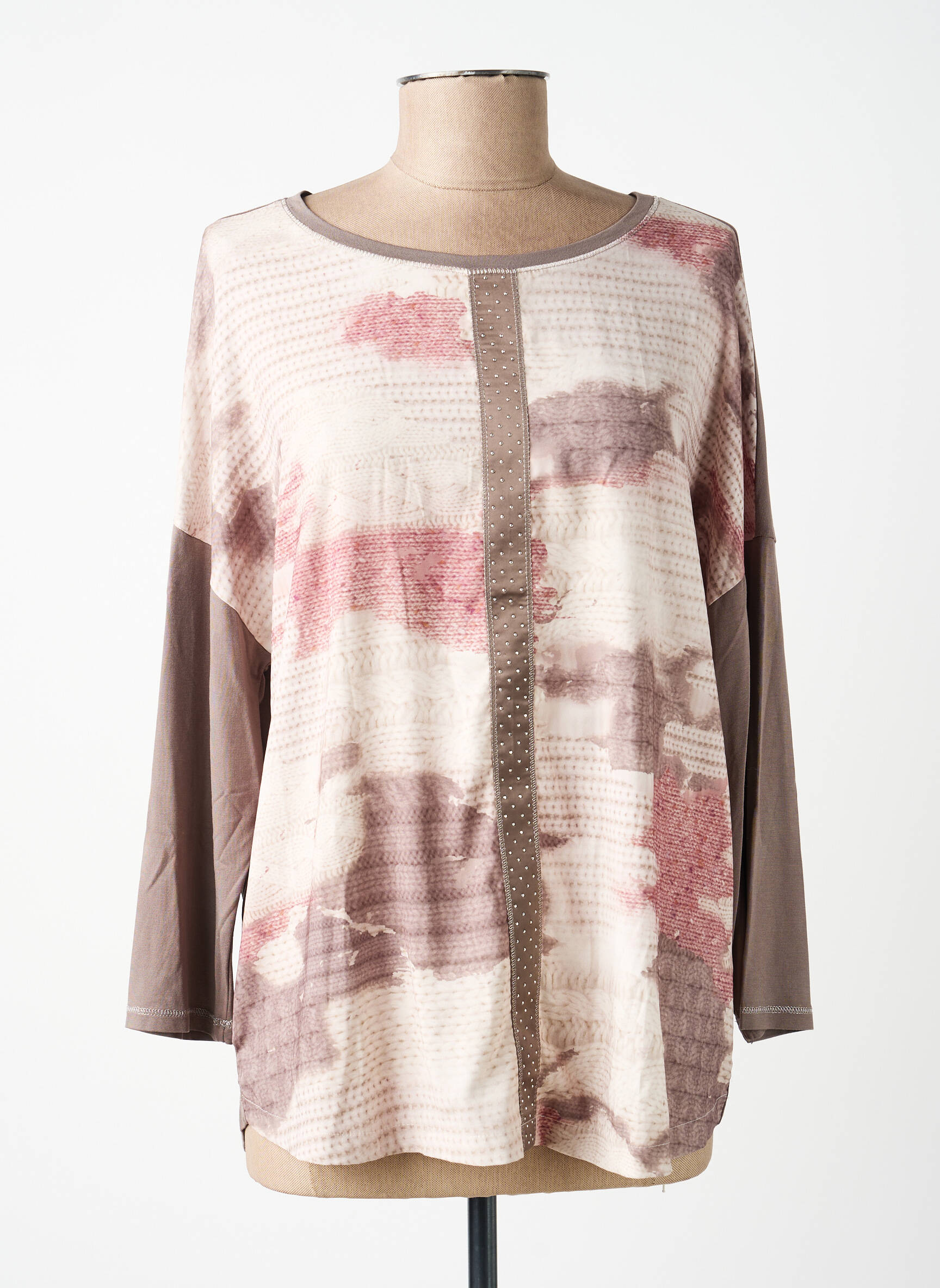 Top manches longues manches longues gris BASLER femme
