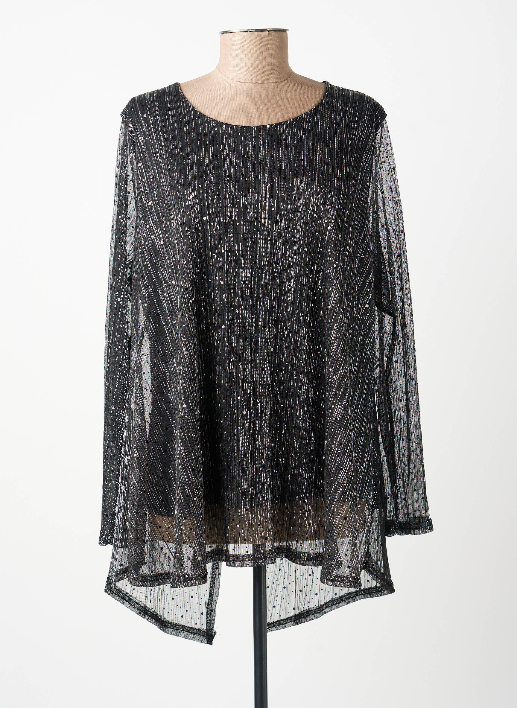 Top manches longues manches longues noir VETISTYLE femme
