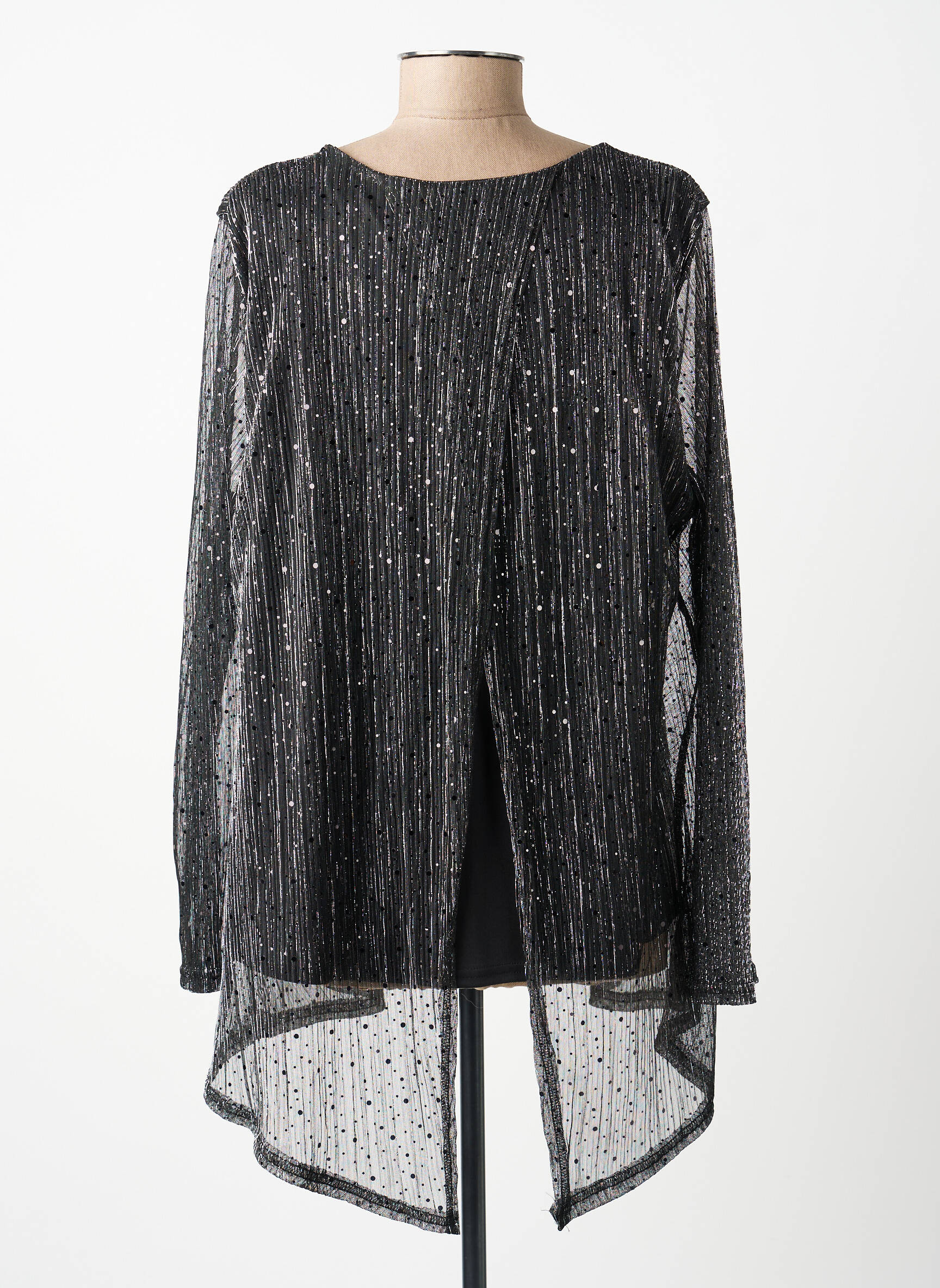 Top manches longues manches longues noir VETISTYLE femme