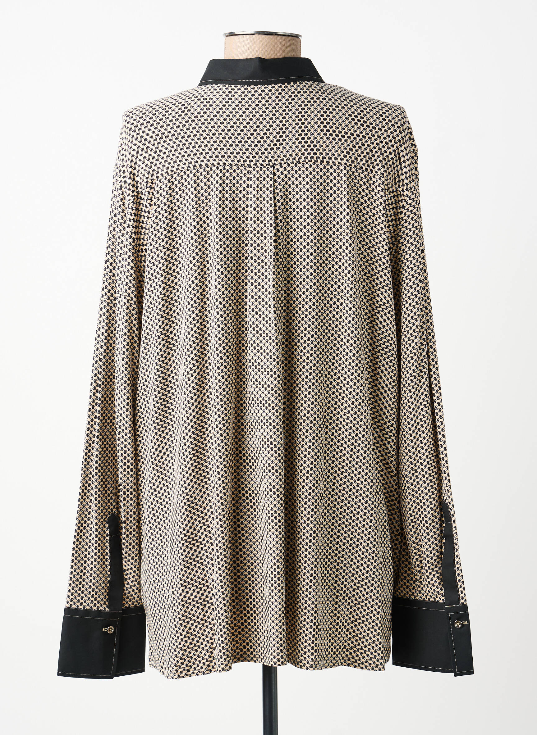 Blouse manches longues manches longues noir ETERNA femme