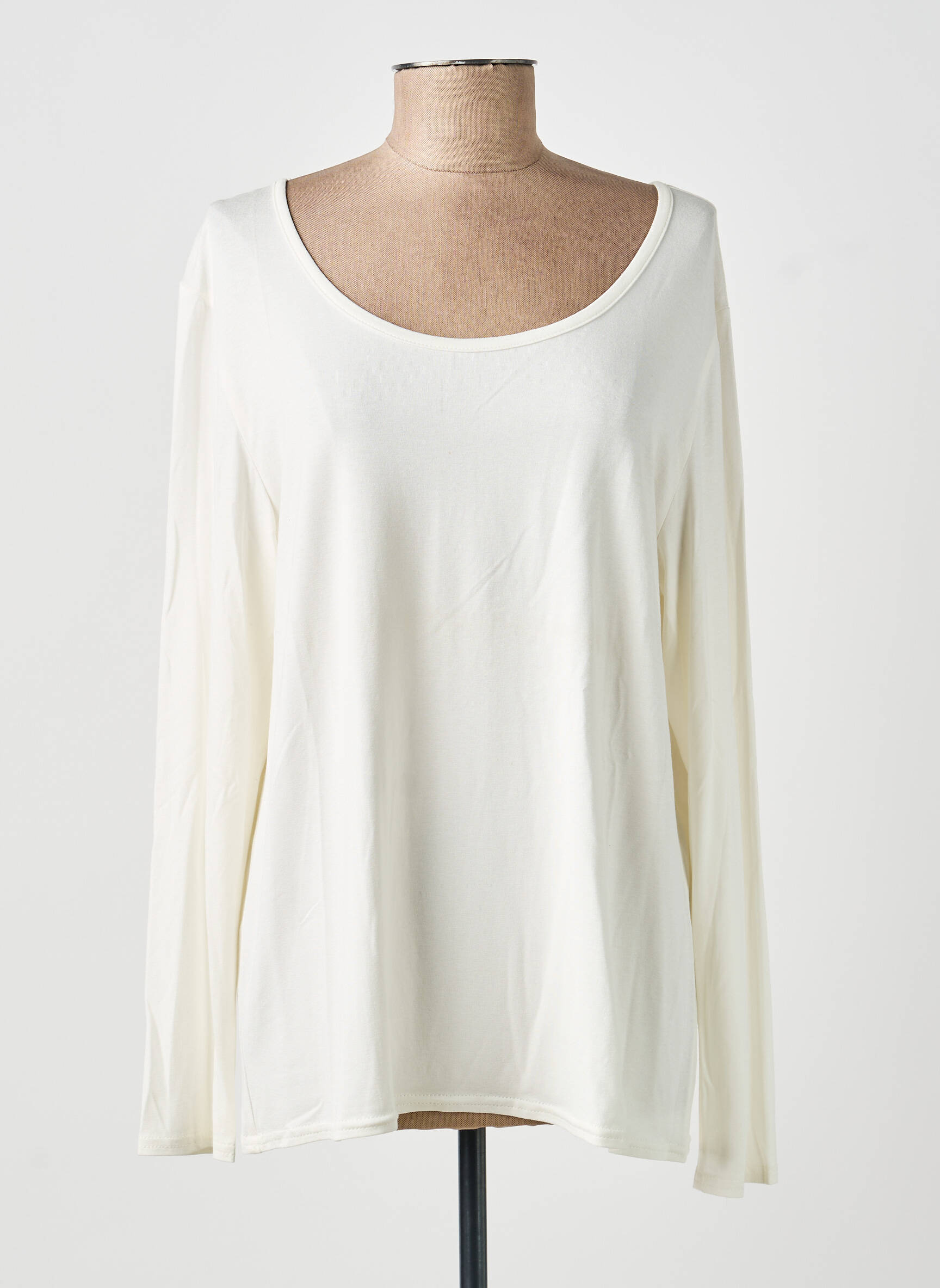 Top manches longues manches longues blanc GEVANA femme