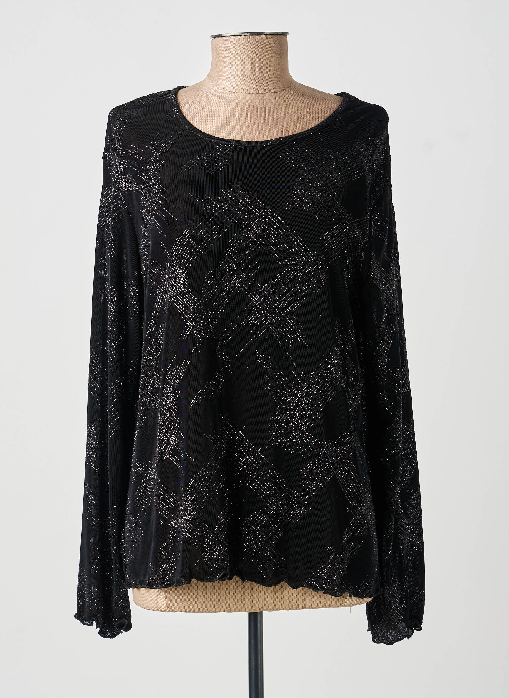 Top manches longues manches longues noir FRANCOISE F femme
