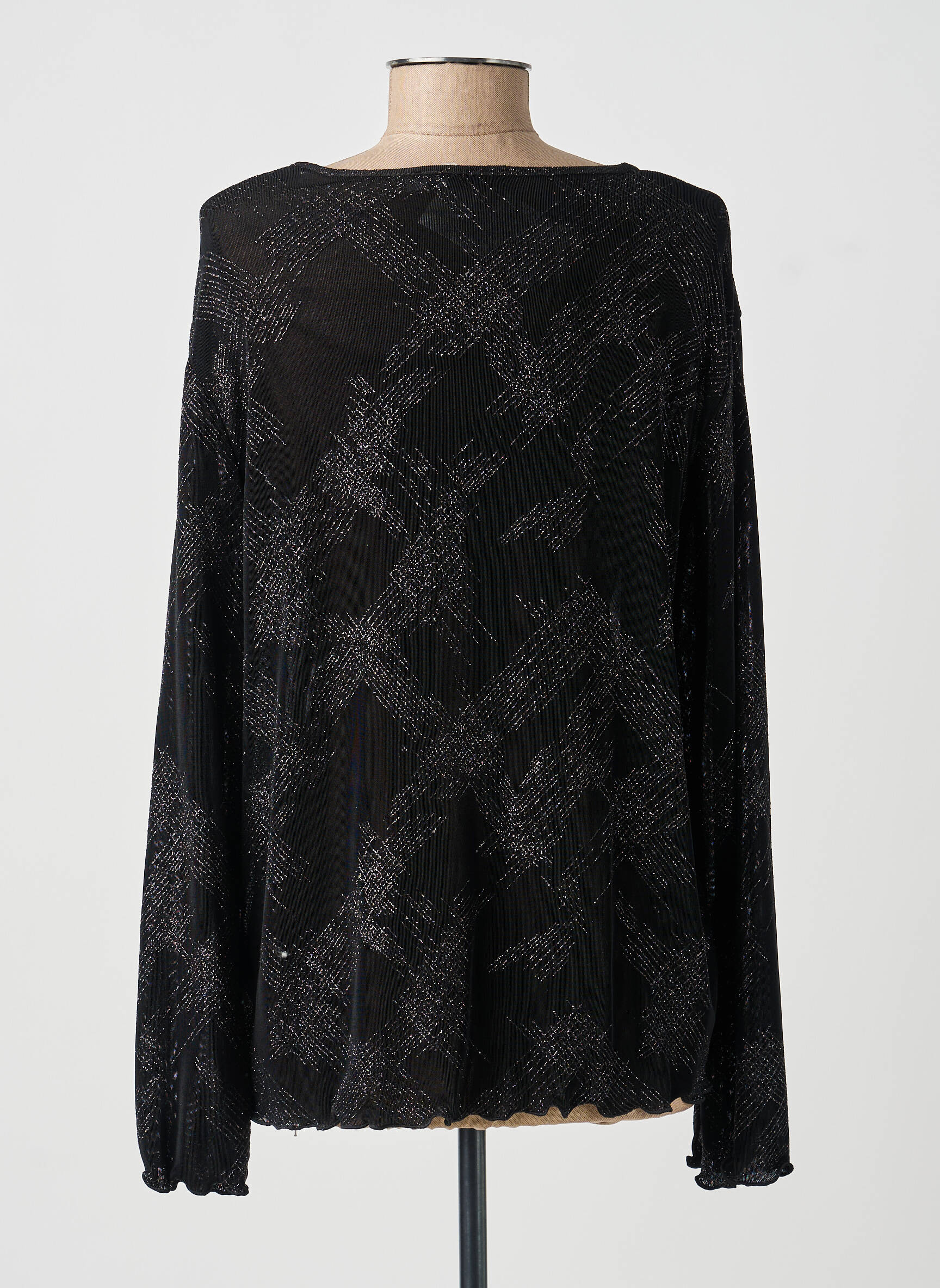 Top manches longues manches longues noir FRANCOISE F femme