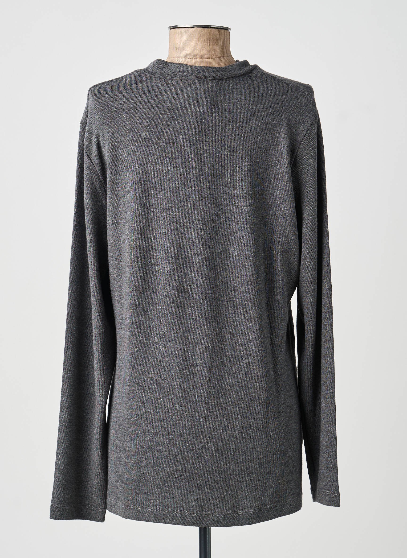 Top manches longues manches longues gris FRANCE RIVOIRE femme