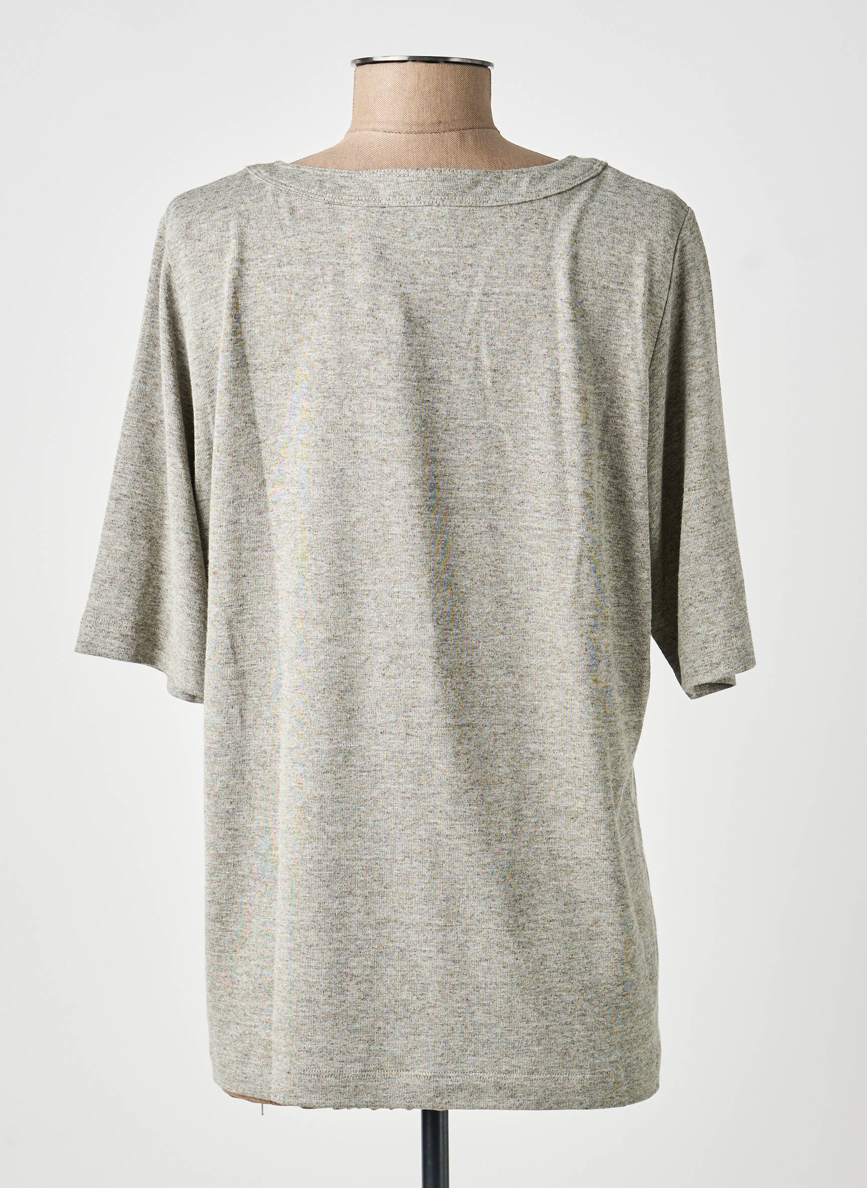 Top stretch manches 3/4 gris RABE femme