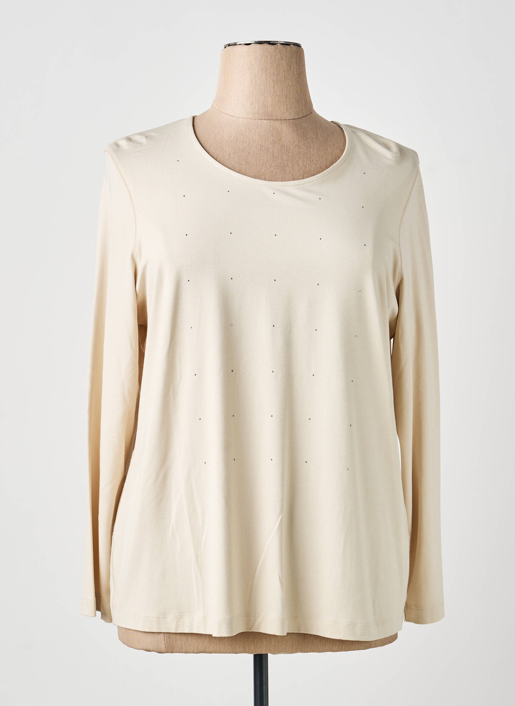 Top manches longues manches longues beige SOMMERMANN femme
