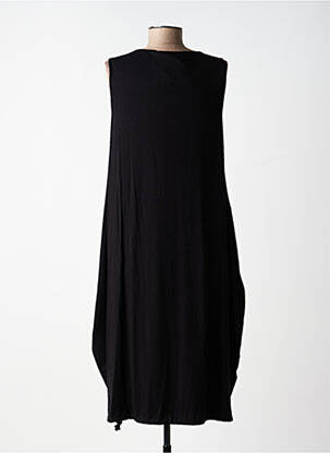 Robe mi-longue sans manche sans manche noir OZAI N KU femme