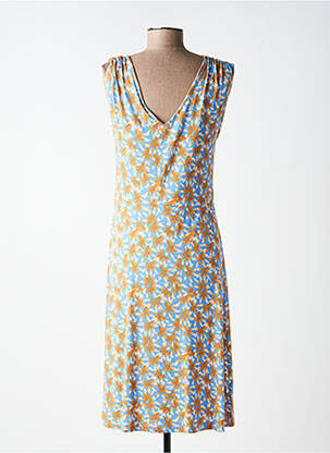 Robe mi-longue sans manche sans manche bleu SURKANA femme
