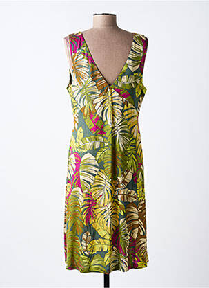 Robe mi-longue sans manche sans manche vert SURKANA femme