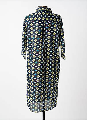 Robe mi-longue manches 3/4 manches 3/4 bleu ÉTYMOLOGIE femme