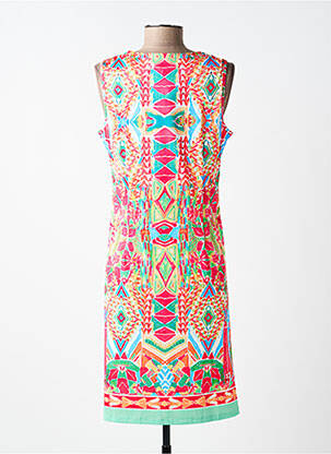 Robe mi-longue sans manche sans manche rouge K-DESIGN femme