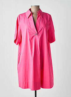 Robe courte manches courtes manches courtes rose EVA KAYAN femme