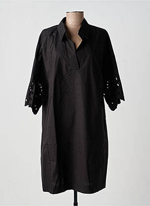 Robe courte manches courtes manches courtes noir RINO & PELLE femme