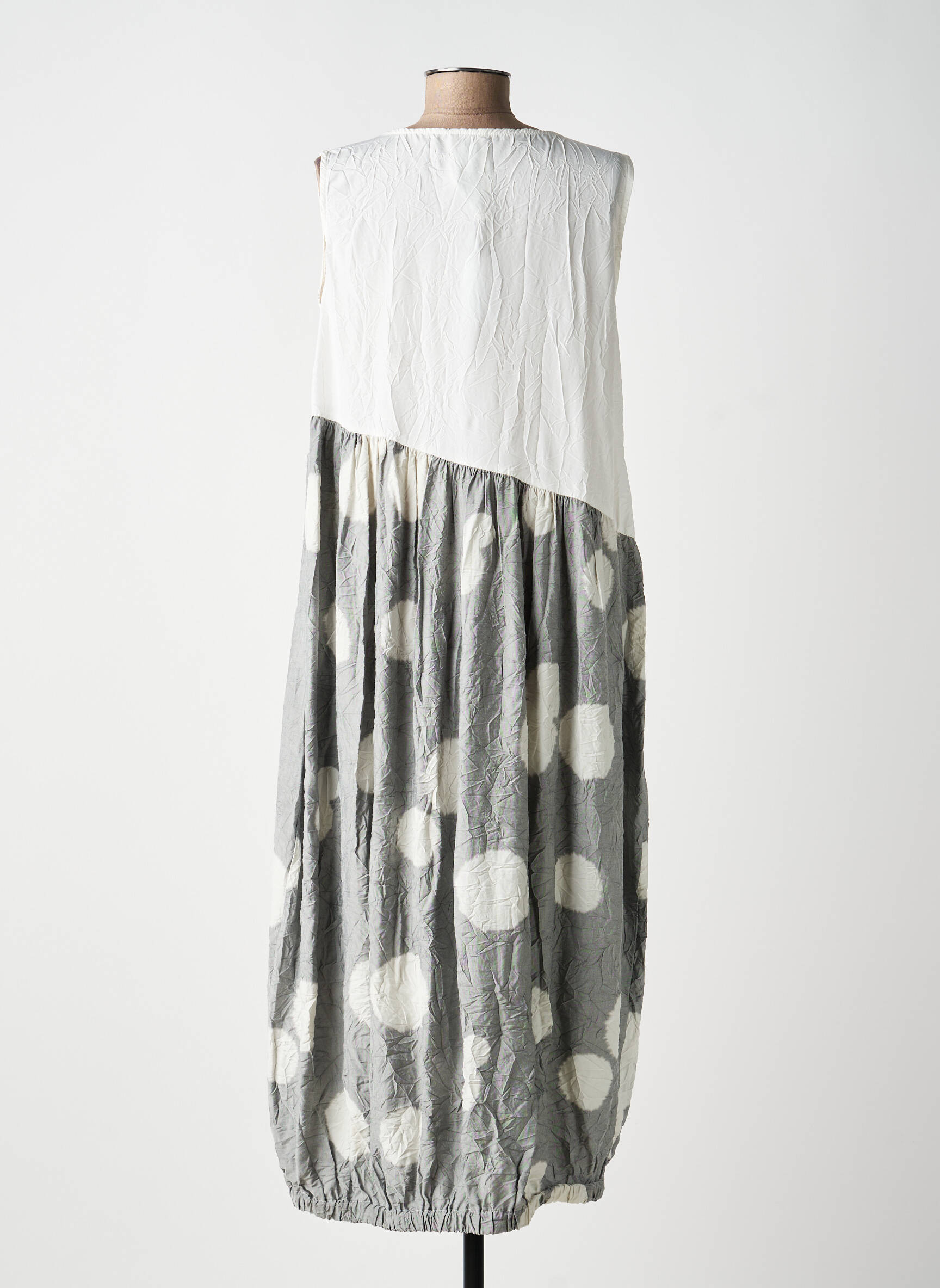 Robe longue sans manche sans manche gris GERSHON BRAM femme