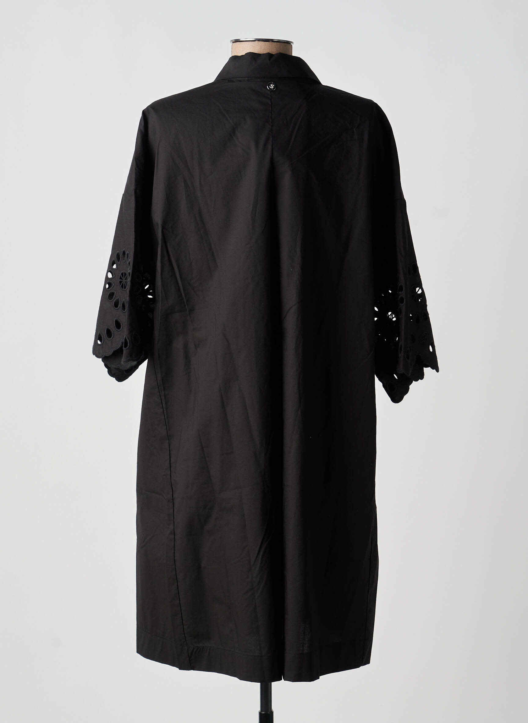 Robe courte manches courtes manches courtes noir RINO & PELLE femme