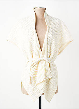 Veste casual coupe cintrée beige BEATE HEYMANN femme