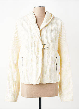 Veste casual coupe droite beige BEATE HEYMANN femme