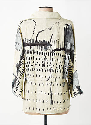 Blouse imprimé fantaisie manches 3/4 vert K femme