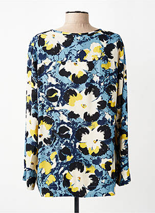 Blouse imprimé fantaisie manches longues bleu MASAI femme