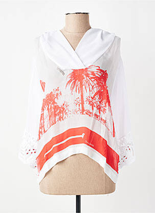 Top imprimé fantaisie manches 3/4 rouge ELISA CAVALETTI femme