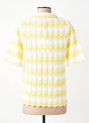 Top manches courtes manches courtes jaune LEO & UGO femme