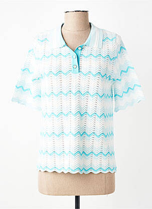 Top manches courtes manches courtes bleu LEO & UGO femme