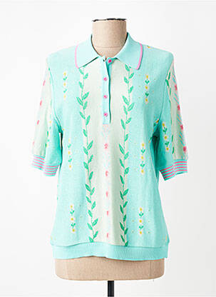 Top imprimé fantaisie manches courtes bleu ALDO MARTIN'S femme