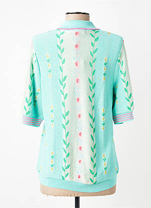 Top imprimé fantaisie manches courtes bleu ALDO MARTIN'S femme